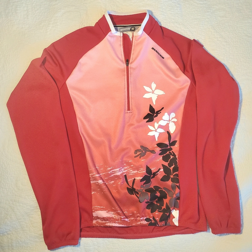 SUGOI Women's Red and Pink Jersey